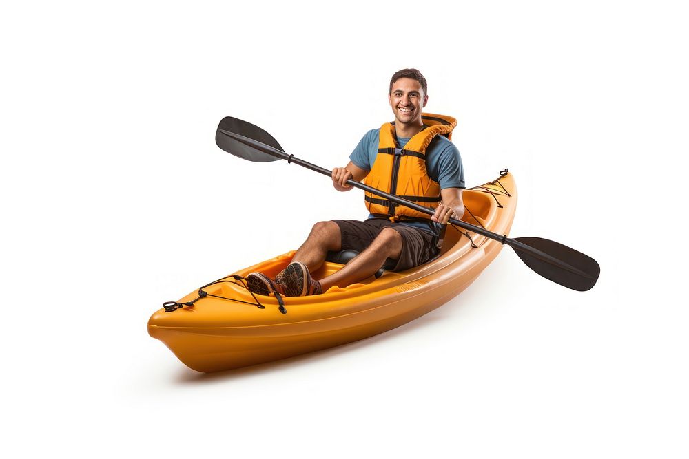 Kayak recreation lifejacket kayaking. AI generated Image by rawpixel.