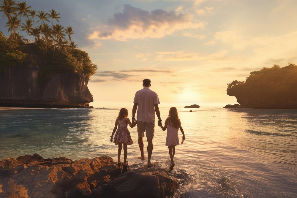 Vacation holiday travel family. AI generated Image by rawpixel.