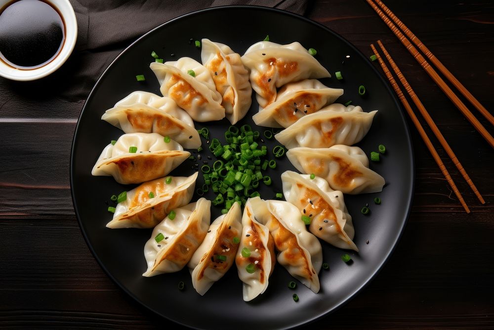 Dumpling plate food xiaolongbao. AI | Free Photo - rawpixel