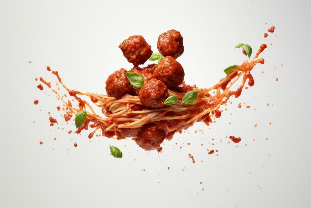 Meatball spaghetti food ingredient. AI generated Image by rawpixel.