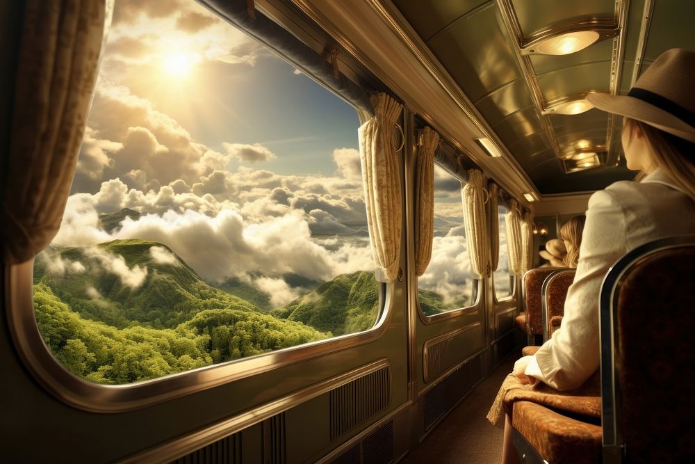 Train vehicle window travel. AI generated Image by rawpixel.