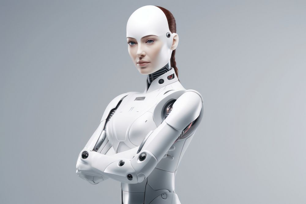 Robot female adult futuristic. AI generated Image by rawpixel.