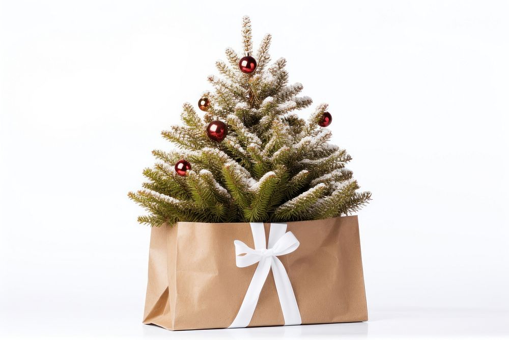 Christmas tree paper plant. AI generated Image by rawpixel.