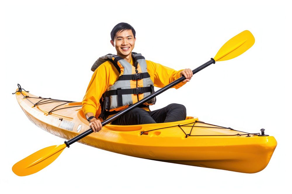 Kayak recreation lifejacket kayaking. AI generated Image by rawpixel.