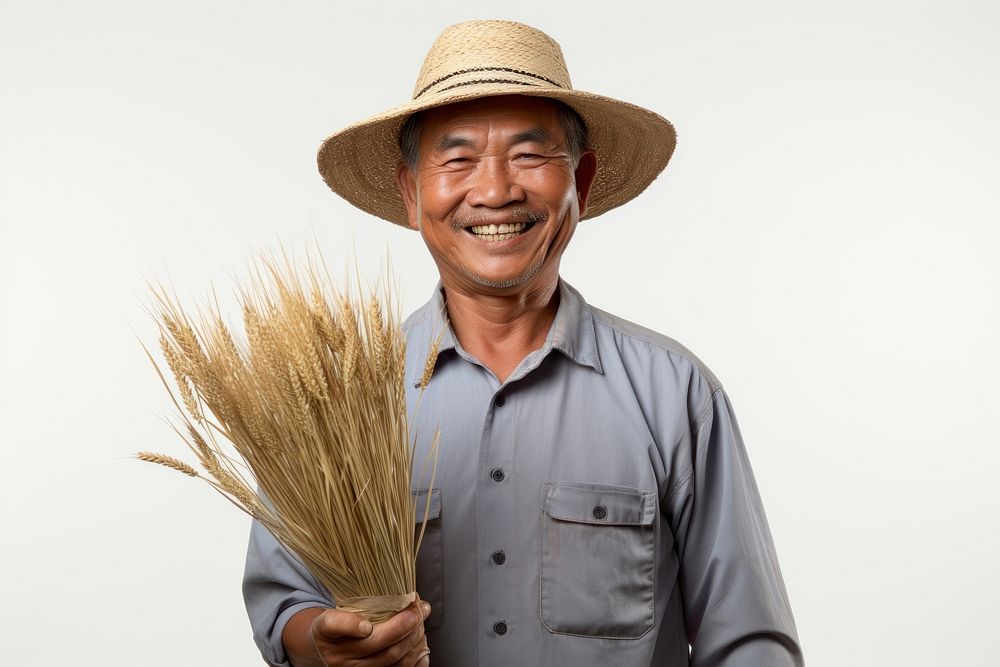 Holding farmer adult smile. AI generated Image by rawpixel.
