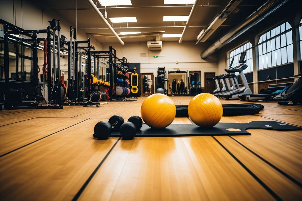 Gym equipment sports ball. AI generated Image by rawpixel.