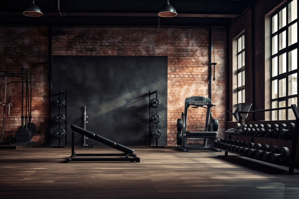 Sports gym equipment fitness. AI generated Image by rawpixel.