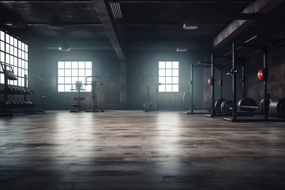 Floor gym architecture equipment. AI generated Image by rawpixel.