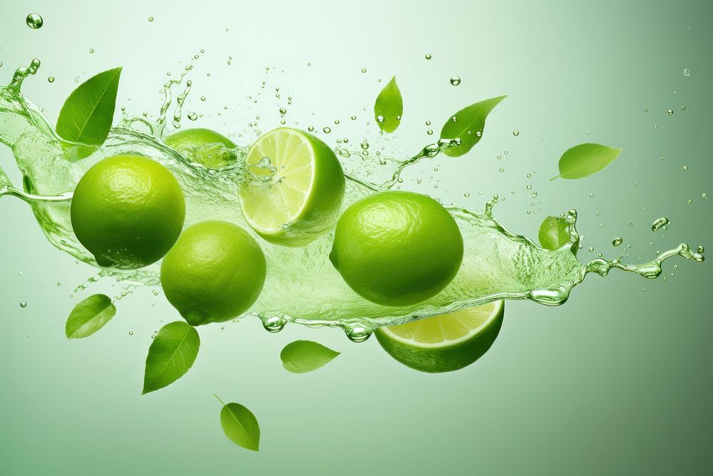 Fruit lime slice green. AI generated Image by rawpixel.