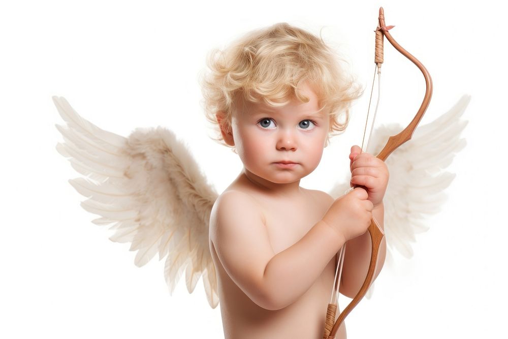 Portrait holding photo cupid. AI generated Image by rawpixel.