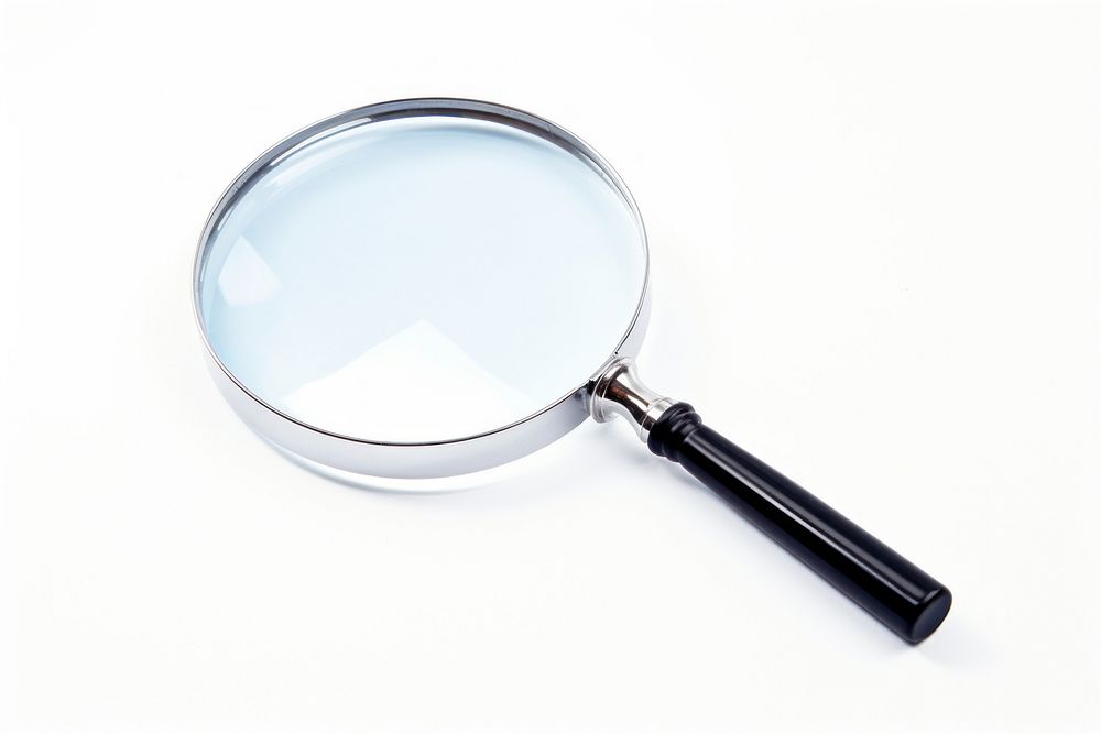 Magnifying white background reflection beverage. AI generated Image by rawpixel.