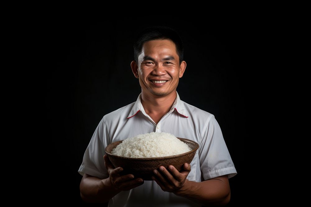 Rice portrait adult smile. AI generated Image by rawpixel.