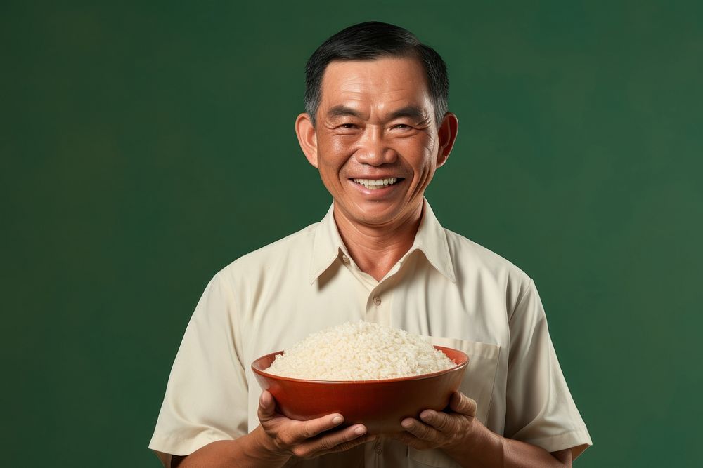Portrait adult smile food. AI generated Image by rawpixel.