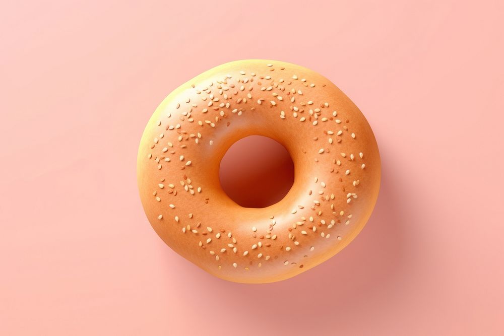 Bagel food freshness astronomy. AI generated Image by rawpixel.