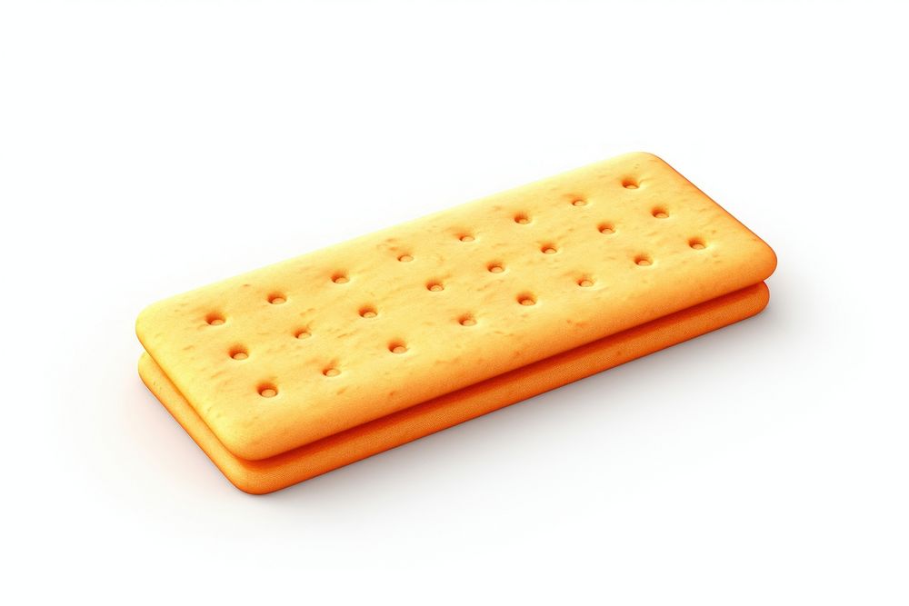Cracker food white background relaxation. AI generated Image by rawpixel.