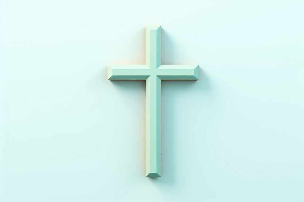 Cross crucifix symbol shape. AI generated Image by rawpixel.
