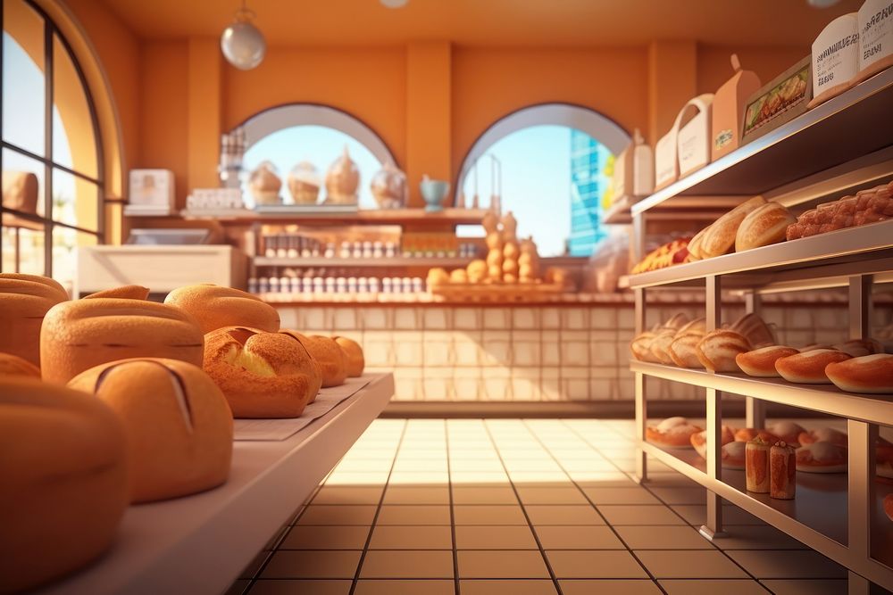 Bakery bread food architecture. AI generated Image by rawpixel.
