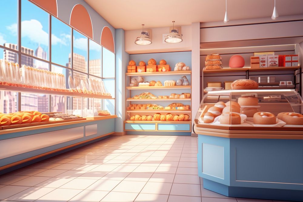 Bakery bread food shop. AI generated Image by rawpixel.