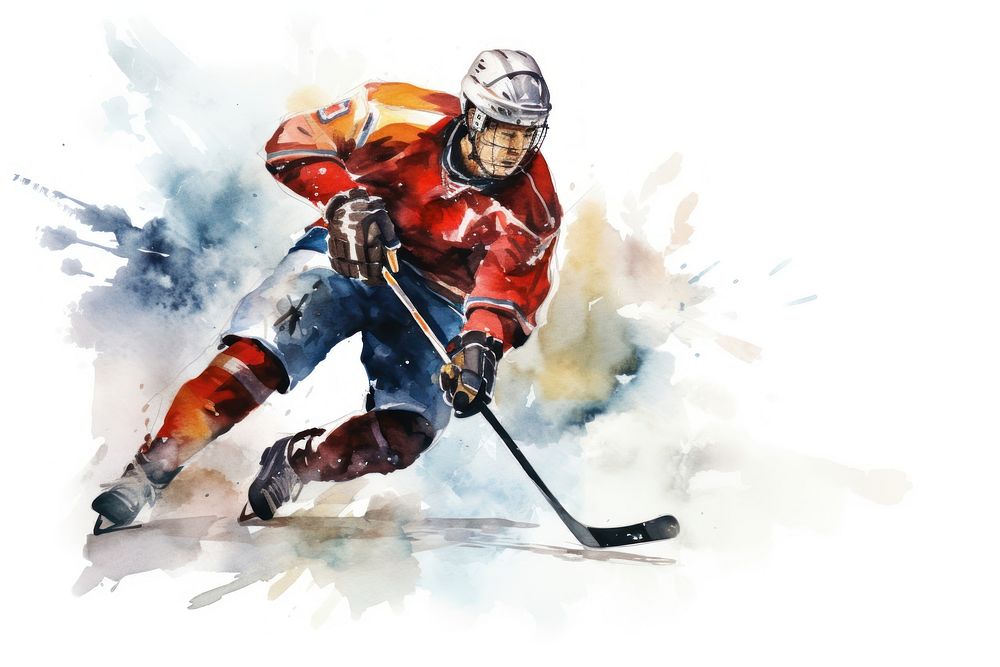 Hockey sports helmet person. AI generated Image by rawpixel.