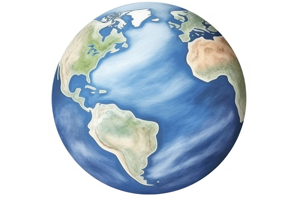 Planet globe earth space. AI generated Image by rawpixel.