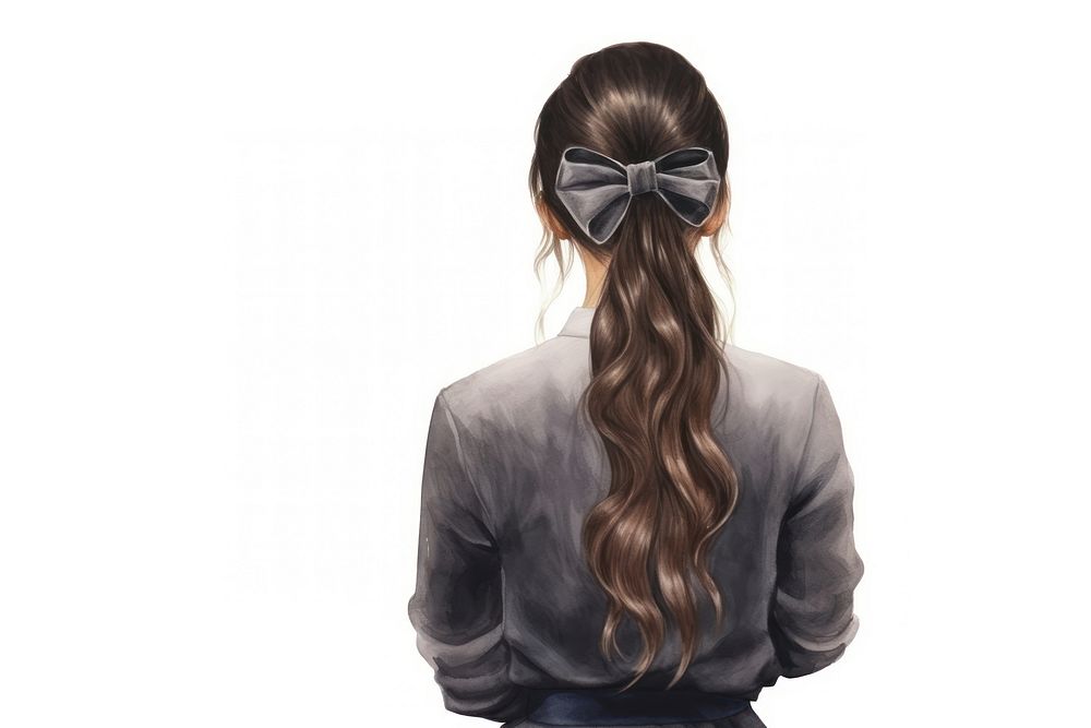 Adult back accessories hairstyle. AI generated Image by rawpixel.