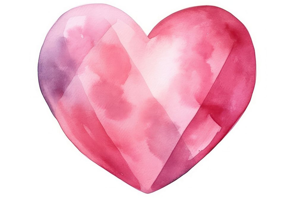 Heart petal white background creativity. AI generated Image by rawpixel.