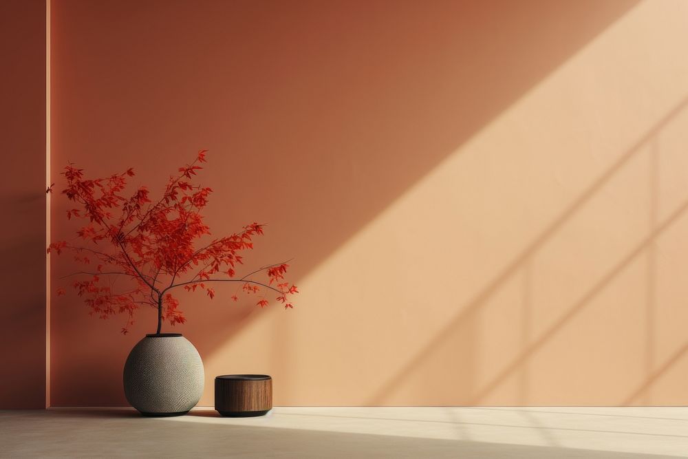 Architecture autumn plant vase. AI generated Image by rawpixel.