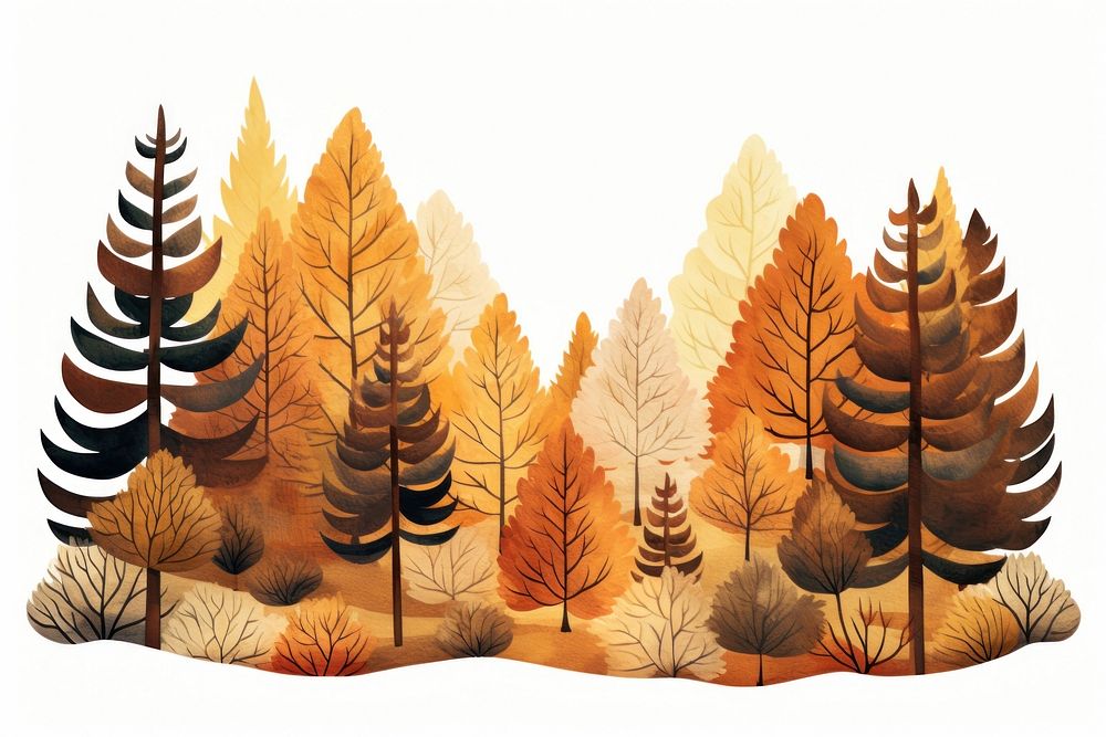Outdoors nature autumn forest. AI generated Image by rawpixel.