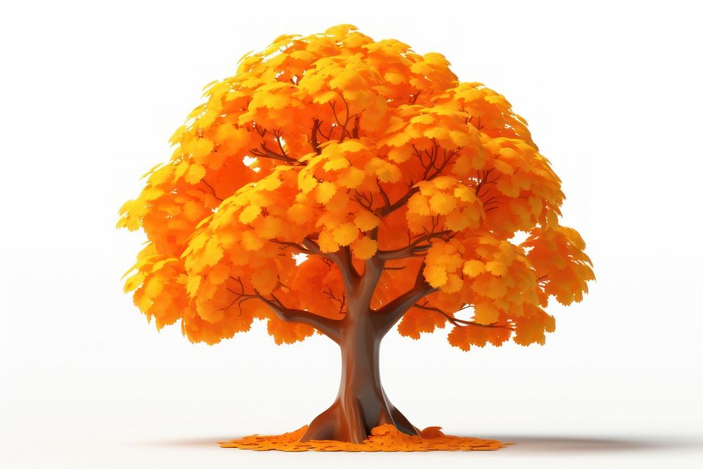 Maple tree autumn plant. AI generated Image by rawpixel.