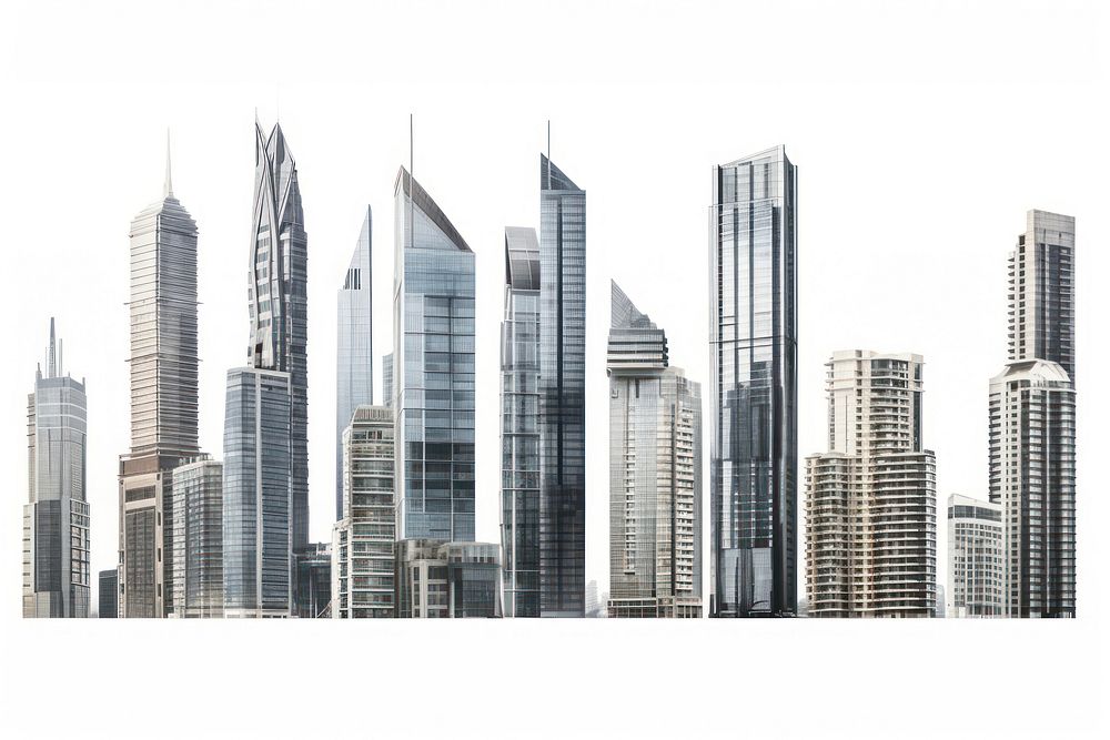 Architecture metropolis skyscraper cityscape. AI generated Image by rawpixel.