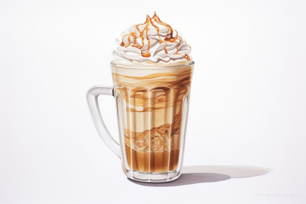 Dessert coffee drink cream. AI generated Image by rawpixel.