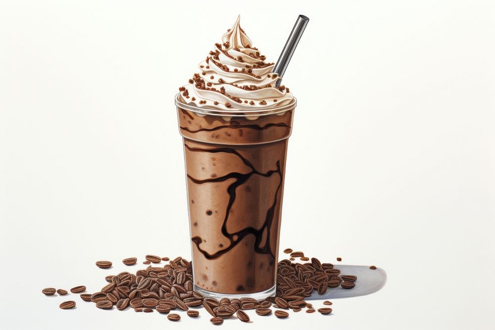 Milkshake chocolate dessert drink. AI generated Image by rawpixel.