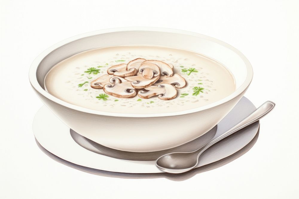 Soup plate spoon dish. AI generated Image by rawpixel.