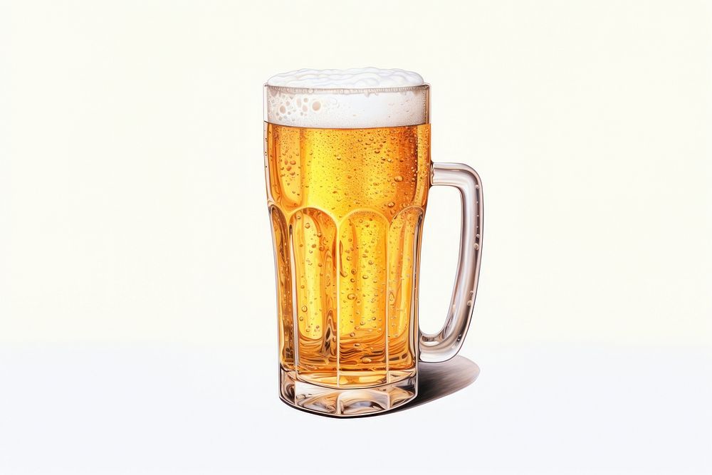 Glass beer drink lager. AI generated Image by rawpixel.