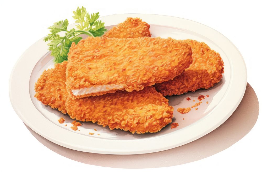 Plate tonkatsu cutlet fried. AI generated Image by rawpixel.