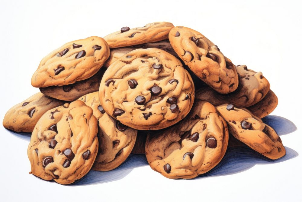 Cookie chocolate food chocolate chip cookie. AI generated Image by rawpixel.