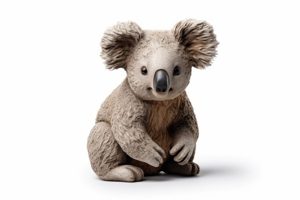 Koala sculpture wildlife mammal. AI generated Image by rawpixel.