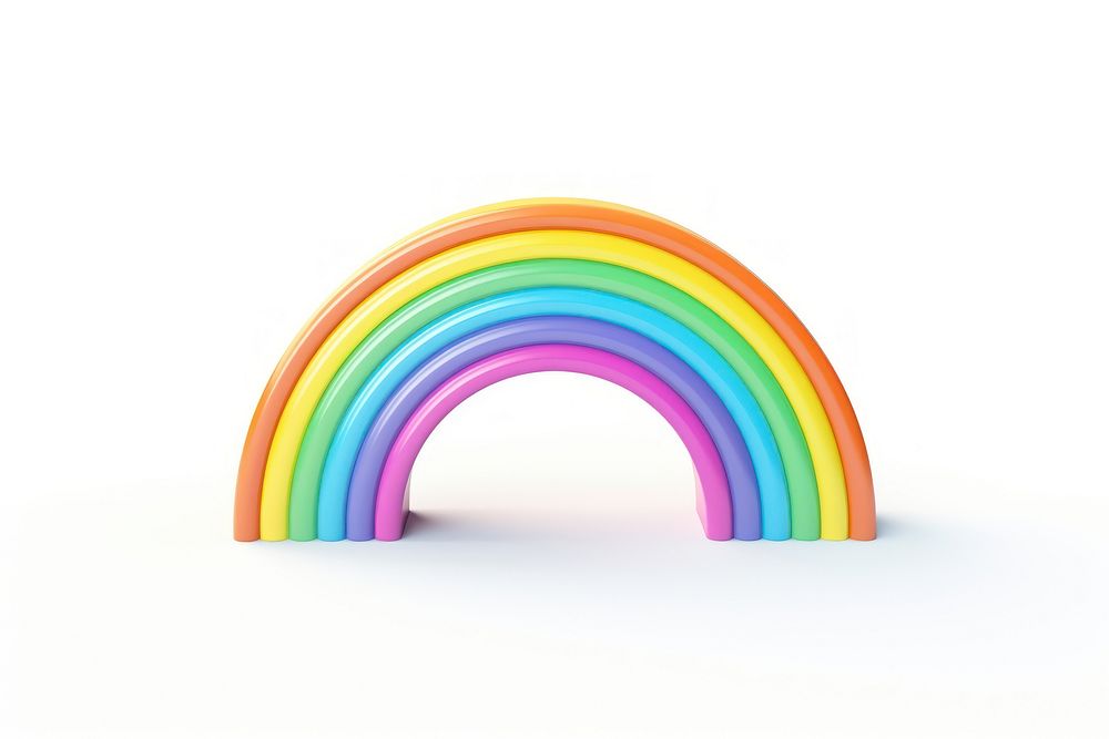 Rainbow toy architecture refraction. AI generated Image by rawpixel.
