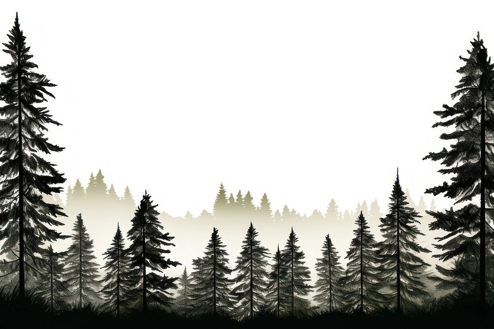 Tree backgrounds silhouette outdoors. AI generated Image by rawpixel.