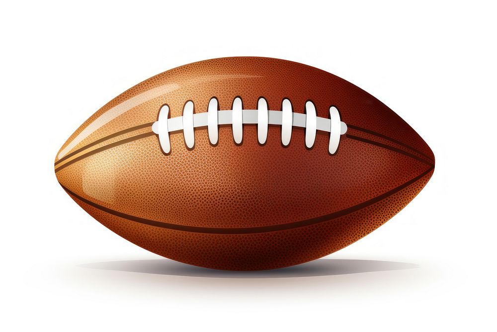 Football sports american football white background. 