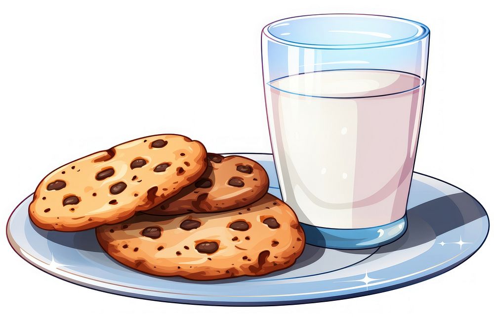 Milk cookie dairy food. AI generated Image by rawpixel.