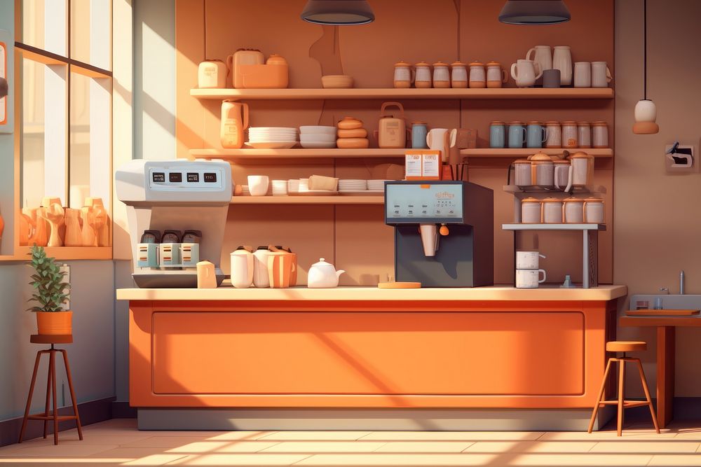 Furniture kitchen shop architecture. AI generated Image by rawpixel.