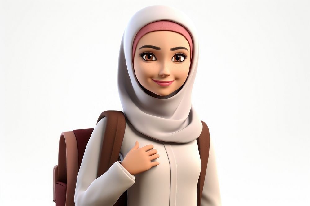 White background technology headscarf outerwear. AI generated Image by rawpixel.