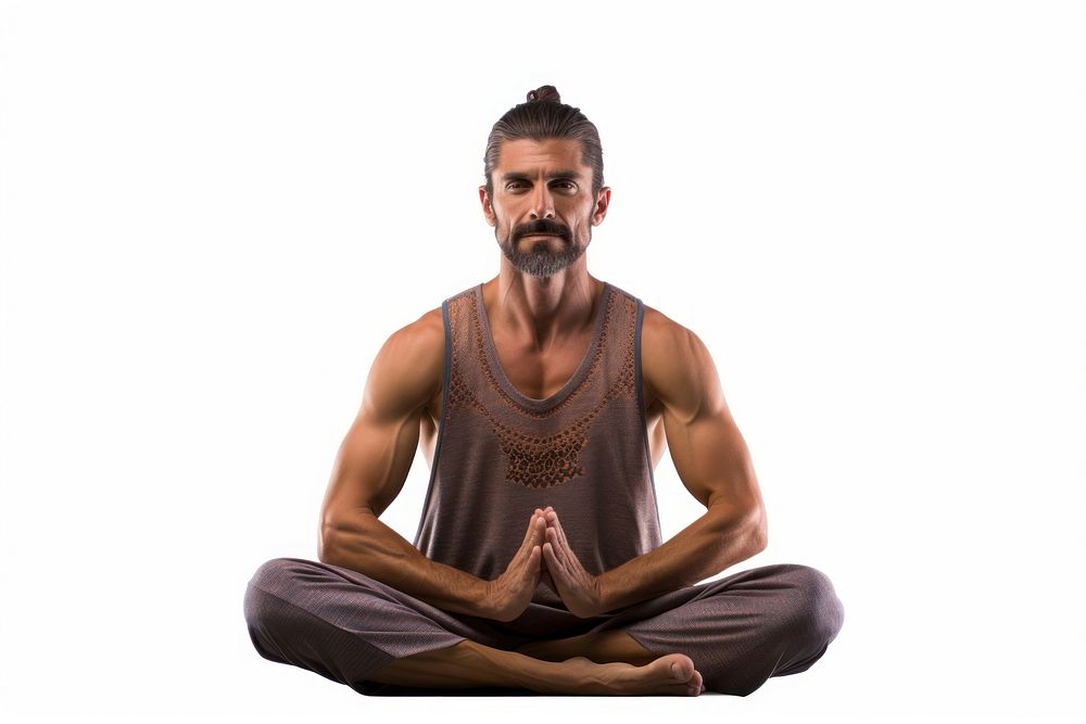 Yoga sitting sports adult. AI generated Image by rawpixel.