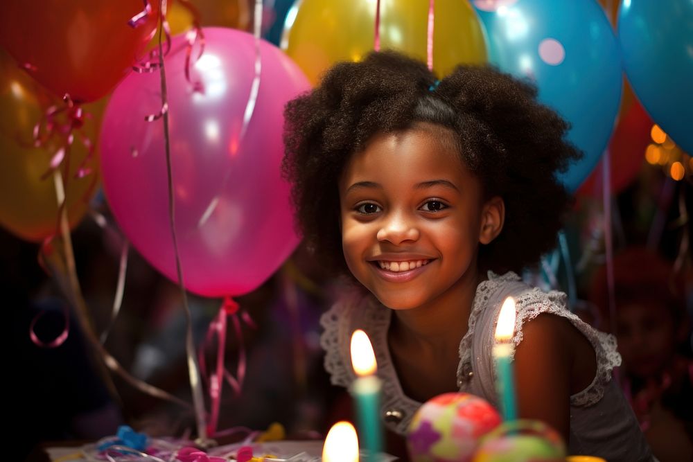 Party birthday balloon candle. 