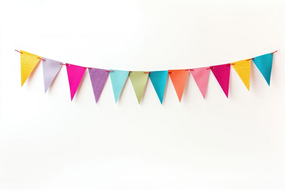 Banner flag white background clothesline. AI generated Image by rawpixel.