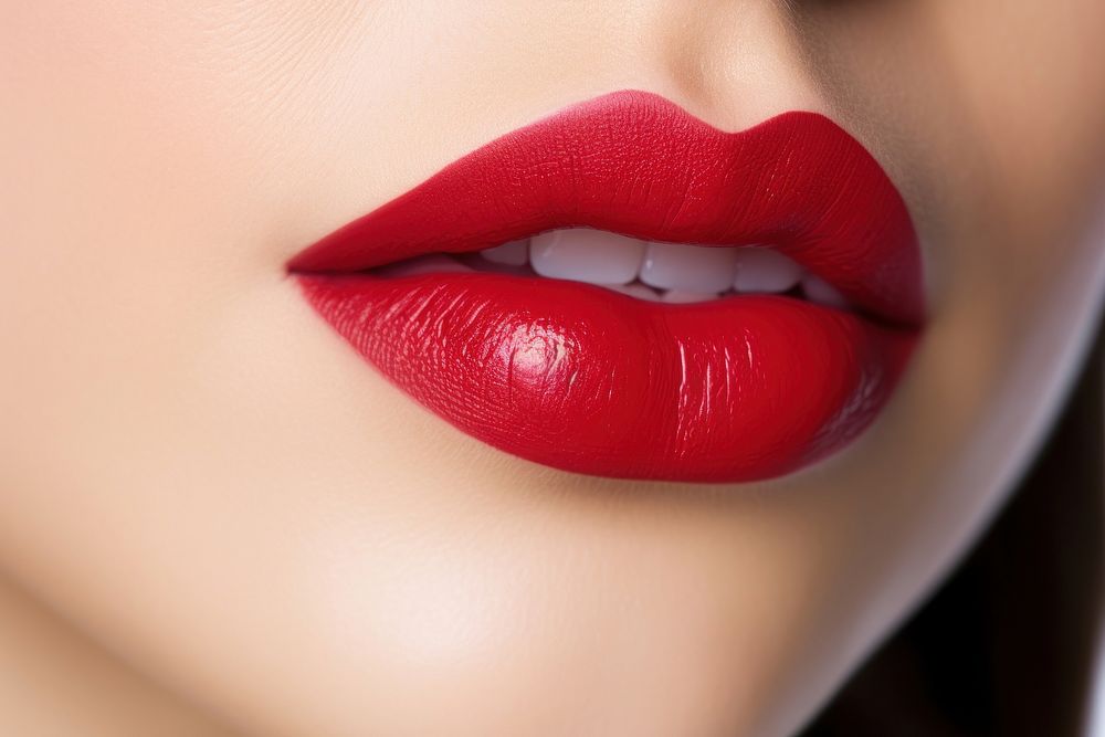 Lipstick cosmetics fingernail perfection