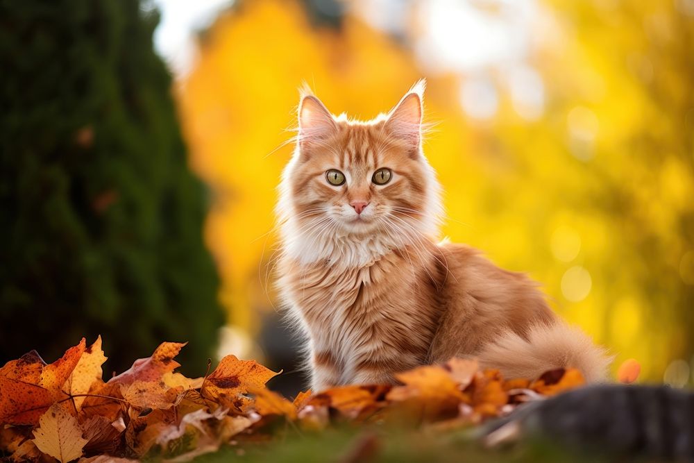 Autumn mammal animal kitten. AI | Free Photo - rawpixel