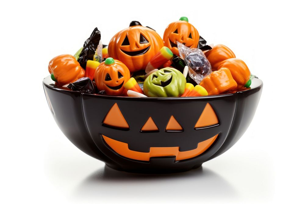 Halloween bowl pumpkin food. AI generated Image by rawpixel.