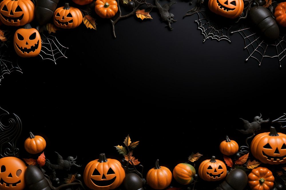 Halloween backgrounds anthropomorphic jack-o'-lantern. AI generated Image by rawpixel.